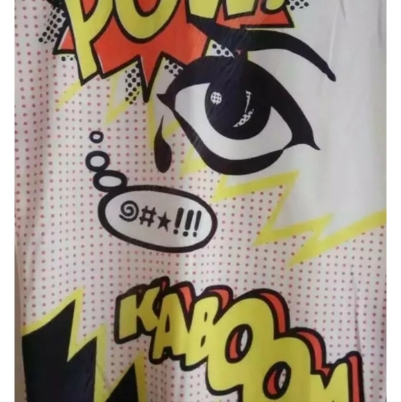 RARE TOPSHOP POW KABOOM SKIRT  SIZE EU 38 UK 10 US 6 POP ART - Picture 4 of 5
